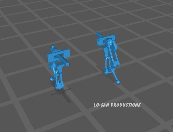 [NOUVEAUTÉ DISPONIBLE] Set de deux attelages à vis anciens noir satiné avec embase et crochet de manille.